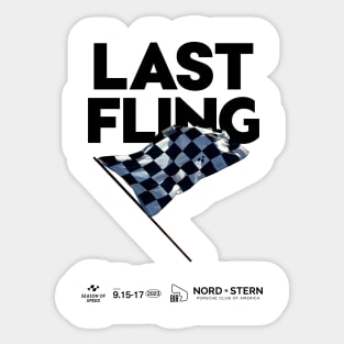 Last Fling Sticker